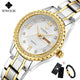 New Gold Women Bracelet Watches Waterproof Ladies Watch
