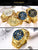 MINI FOCUS Golden Mens Watches Top Brand Luxury Quartz Clock