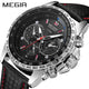 MEGIR Mens Watches Top Brand Luxury Quartz Watch Men Fashion
