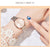 CIVO Luxury Crystal Watch Women Waterproof Rose Gold Steel Strap Ladies Wrist Watches