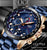 LIGE Fashion Business Blue Mens Watches Top Brand Luxury Clock