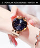 Luxury Starry Sky Stainless Steel Mesh Bracelet Watches For Women