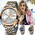 LIGE New Rose Gold Women Watch Business Quartz Watch