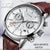 New Mens Watches LIGE Top Brand Leather Chronograph