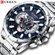 Curren Man Watch Big Sport Male Watch Luxury Brand