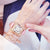Women Square Diamond Bracelet Watches