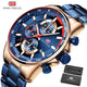 MINI FOCUS Fashion Blue Watch  for Men