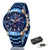 New LIGE Fashion Blue Stainless Steel Mens Watches Top Brand