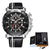 LIGE New Mens Watches Top Brand Luxury Big Dial Military Quartz Watch