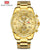 MINI FOCUS Golden Mens Watches Top Brand Luxury Quartz Clock