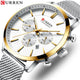 New CURREN Watch Men Chronograph Quartz Business Mens Watches Top Brand Luxury