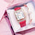 Women Square Diamond Bracelet Watches