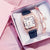 Women Square Diamond Bracelet Watches