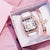 Women Square Diamond Bracelet Watches