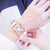 Women Square Diamond Bracelet Watches