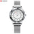 Quartz Mesh Steel Watch for Women