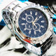 2019 Fashion Silver Stainless Steel Mens Watches Top Brand Luxury Watch