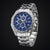 2019 Fashion Silver Stainless Steel Mens Watches Top Brand Luxury Watch