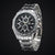 2019 Fashion Silver Stainless Steel Mens Watches Top Brand Luxury Watch