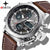 NORTH Mens Watches Top Brand Luxury Leather Casual Quartz Watch