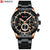 CURREN Top Brand Military Quartz Watches Silver Clock Mens