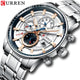 Mens Watches CURREN Brand New Fashion Stainless Steel