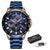 LIGE Fashion Business Blue Mens Watches Top Brand Luxury Clock