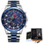 LIGE Fashion Business Blue Mens Watches Top Brand Luxury Clock