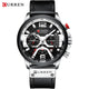 CURREN Brand | Casual Sport Watches for Men Blue Top Brand Luxury