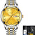 LIGE Watch Men Fashion Sports Quartz Full Steel Gold