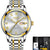 LIGE Watch Men Fashion Sports Quartz Full Steel Gold