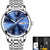 LIGE Watch Men Fashion Sports Quartz Full Steel Gold