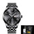 LIGE Watch Men Fashion Sports Quartz Full Steel Gold