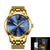 LIGE Watch Men Fashion Sports Quartz Full Steel Gold