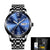 LIGE Watch Men Fashion Sports Quartz Full Steel Gold