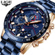 LIGE  New Fashion Watches For  Mens with Stainless Steel