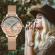 CURREN Women Watches Top Brand Luxury Stainless Steel Strap Wristwatch for Women Rose Clock Stylish Quartz Ladies Watch