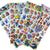 PAW Patrol dog Toy car Stickers 3D Children's Cartoon Tattoo stickers Bubble Paste Thicken The Reward Stickers Kids Toys Gifts