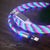 USB phone cable car data line Car phone charging Streamer data cable fast charging 360 degree magnetic data line